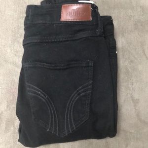 Black Hollister Ripped Jeggings